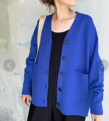 Spick&span 더블 자카드 빅 가디건