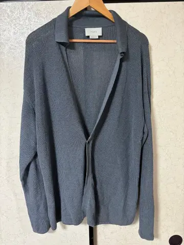 YOKE 블루 그레이 가디건