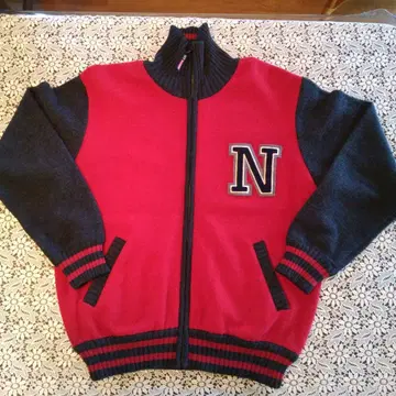 NEWYORKER 바시티 자켓 M 사이즈 빨검 남성용