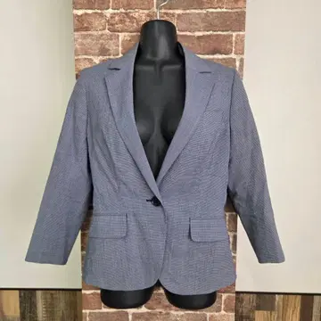 수트 컴퍼니 테일러드 자켓 네이비 울 사이즈 38 체크