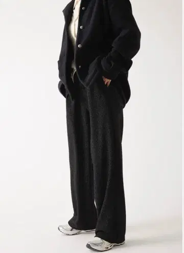 [미사용에 가까움] 씨마리 cccmalie 라운지 팬츠 라메 블랙