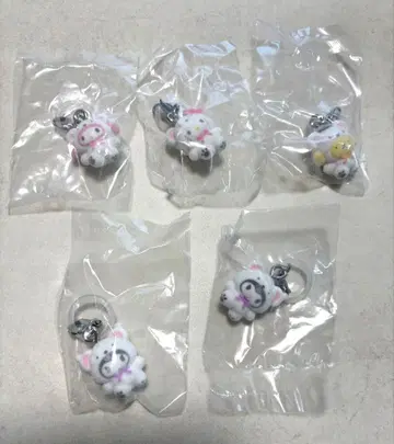 산리오 메지루시 액세서리 참 후와후와 스노우 키티 푸딩 쿠로미