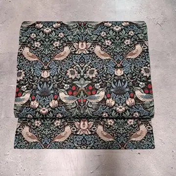 열림 나고야 오비 윌리엄 모리스 딸기 도둑 에메랄드 x 아네모네 리버서블