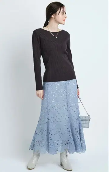 CADUNE 레이스 머메이드 스커트