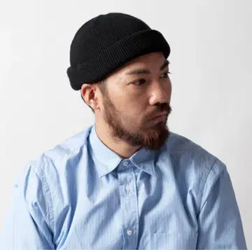 RACAL 별주 블랙 니트 모자 프리 사이즈