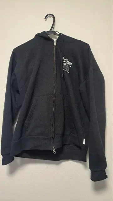 벤 데이비스 블랙 집업 후드티 M