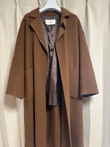 Ray BEAMS 브라운 롱 코트