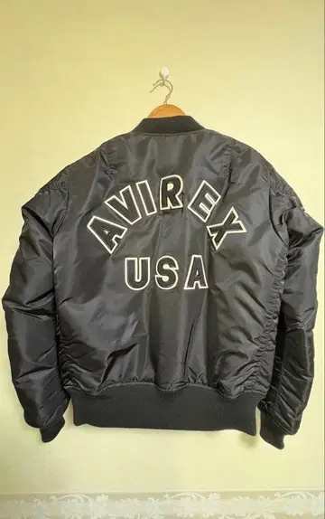 AVIREX 아비렉스 MA-1 XL 블랙/오렌지