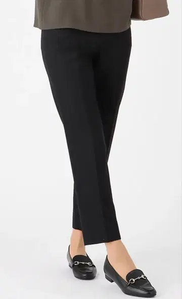 힐튼 블랙 무지 테이퍼드 팬츠 11호