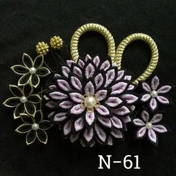 츠마미자이쿠 머리 장식 성인식 졸업식 사전 촬영