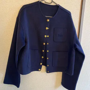 캐시미어 100% 네이비 가디건 M