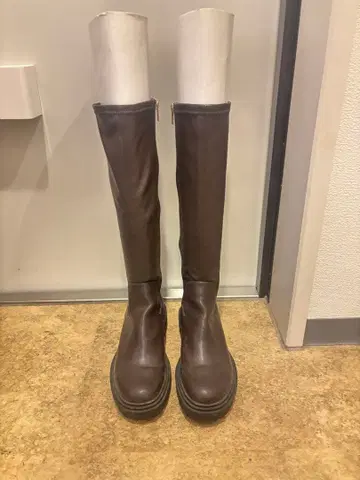 롱 부츠 브라운