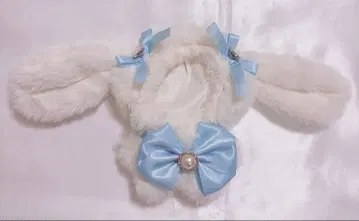 자카마트 토끼 귀 봉제 인형 코스튬 화이트 의류