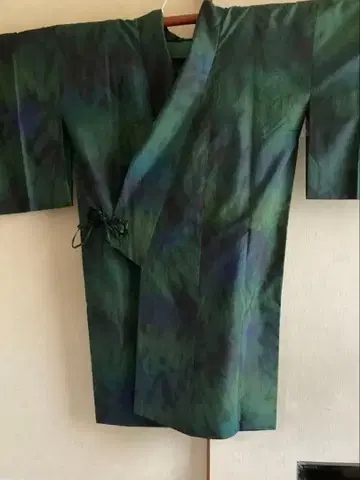 오시마 명주 동일 원단 숄 포함 코트