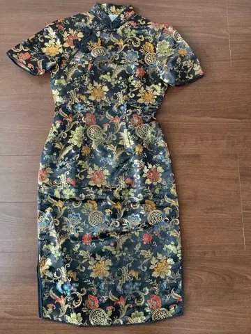 실크 차이나 드레스