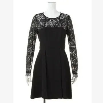 NINE 나인 레이스 절개 원피스