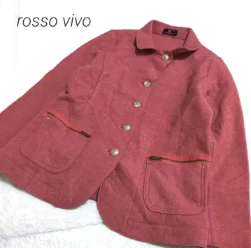 rosso vivo 울 자켓 지퍼 포켓 42 루즈핏 일본제