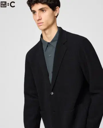 UNIQLO C 니트 자켓 블랙 M 사이즈 미사용 새상품