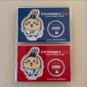 치이카와 MLB TOKYO SERIES 아크릴 스탠드 토끼 2종 세트