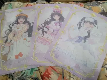 클리어 파일 와구리 카오루코 몽환룩 3장 세트