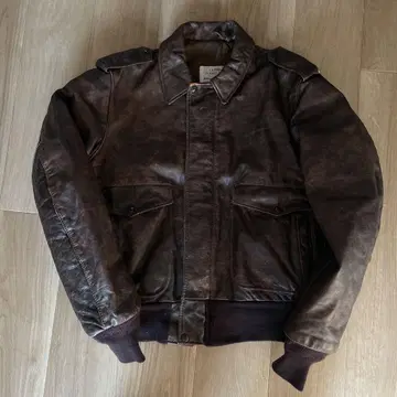 USA SCHOTT A-2 가죽 플라이트 자켓 사이즈 42