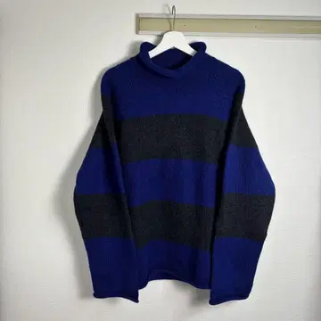 J. CREW 네이비 그레이 스트라이프 스웨터 L