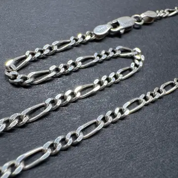 [ 45cm silver925 ] 피가로 체인 목걸이