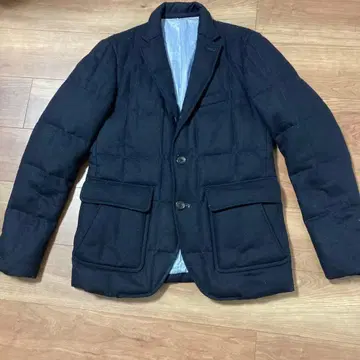 새상품급 BEAMS 네이비 퀼팅 다운 블레이저 재킷 M