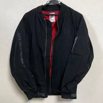 VISION STREET WEAR 블랙 MA-1 자켓