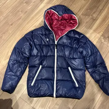 리버서블 다운 자켓 L 네이비/마룬