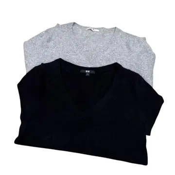 UNIQLO 유니클로 캐시미어 V 니트 2세트