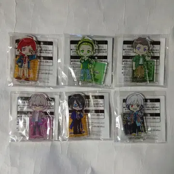 아이돌 마스터 SideM 노스탈팝 스탠드 포함 아크릴 플레이트 6종