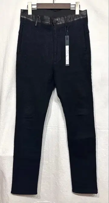 BACKLASH 울 융모 스키니 슬랙스 팬츠 / 백래쉬 가죽 데님