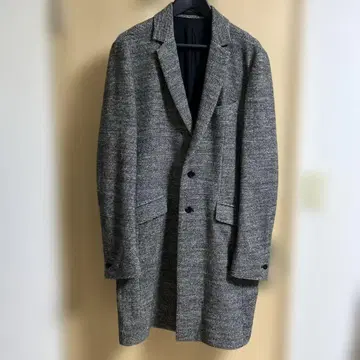 어태치먼트 트위드 체스터 코트