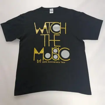 TRF 20TH 기념일 투어 티셔츠 블랙 L