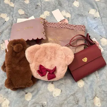 2 아오키 미사코 묶음 판매 토트백 숄더 백 파우치