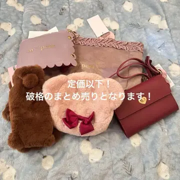 2 아오키 미사코 묶음 판매 토트백 숄더 백 파우치