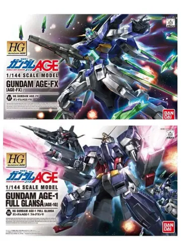2종 세트 HG 건담 AGE-FX + 건담 AGE-1 풀 그랑사