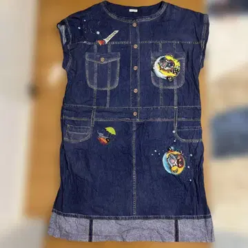 츠모리 치사토 데님 드레스 우주 테마