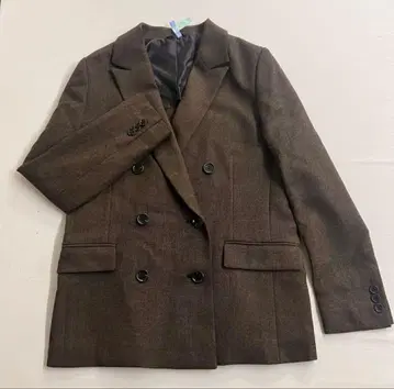앵커우먼 브라운 더블 브레스트 자켓 7호