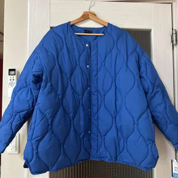 야마다야 aga 파란색 퀼팅 자켓