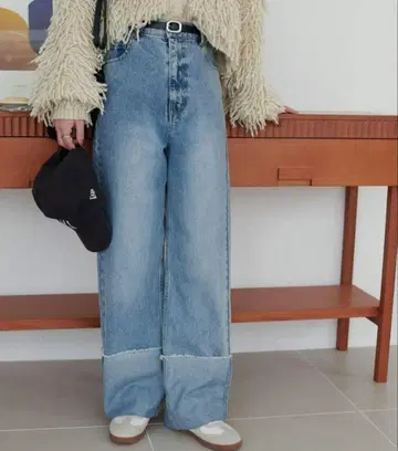 [ 미사용 ] 디스코트 US 코튼 데님 롤업 팬츠