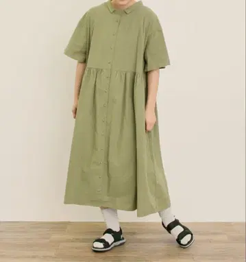 web 한정판 쁘띠 옷깃 셔츠 원피스