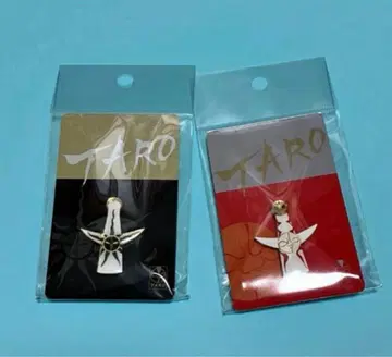 새상품 오카모토 타로 태양의 탑 핀 배지 핀즈 앞&뒷면 2개 세트