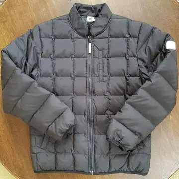 블랙 퀼팅 다운 자켓