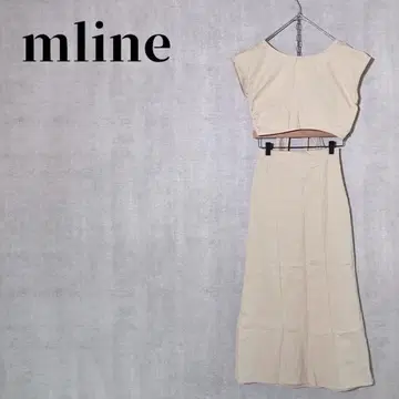 mline 크로스 디자인 상의 x 절개 머메이드 스커트 셋업풍