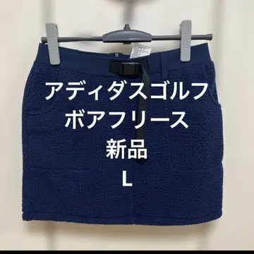 아디다스 골프 네이비 플리스 스커트 보아 스커트 속기모 새상품 가을/겨울
