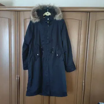 퍼 달린 롱 코트 3way L