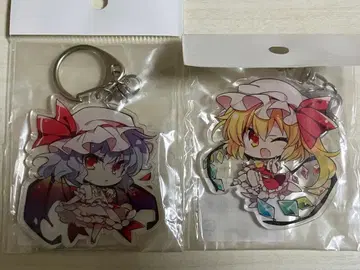 레밀리아 스칼렛 플랑도르 스칼렛 아크릴 키링 2개 세트 1