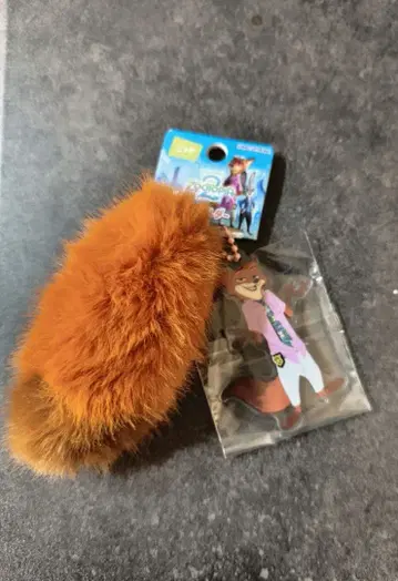 영화 주토피아2 닉 꼬리 달린 키링 디즈니